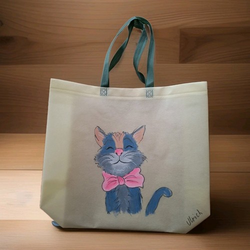 Tasche shopper handbemalt - tasche,