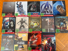 Marvel Blu-ray Steelbook Sammlung – Avengers, Thor, Iron Man, Deadpool teilsOVP