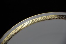 Nymphenburg Porzellan Teller 26,5 cm Speiseteller Goldrand geschwungen