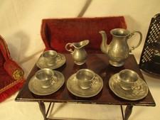 Antikes Zinnservice auf