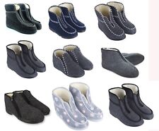 Damen & Herren Winter HausSchuhe Schafwolle HüttenSchuhe aus Filz Gr. 36-46