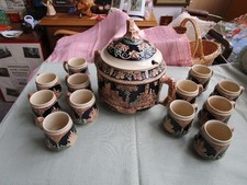 Steingut Bowle Set - Topf und