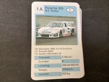 Auto Quartett Kartenspiel Rennwagen und Co 2. Wahl