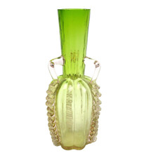 Jugendstil Glas Vase Böhmen