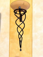 2 Terzani Antinea Wandlampen; Eisen Murano Glasschale