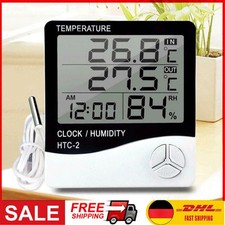 Digitale Wetterstation Thermometer / Hygrometer mit Außensensor LCD Innen Außen