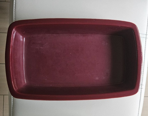 Auflaufform weinrot keramik - weinrot,