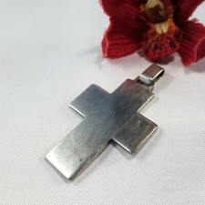 Kreuz Kettenanhänger 925 Silber Anhänger Glaube Christ / ev 618(50)