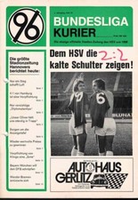 Fussball-Programmheft   73/74     Liga    Hannover 96 - Hamburger SV