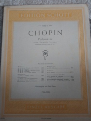 Noten schott 0334 - noten, chopin