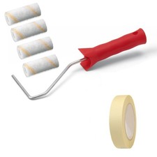 Farbwalze 10cm Set Farbrolle Malerrolle Malerwalze Lackierwalze Walze Malerbügel