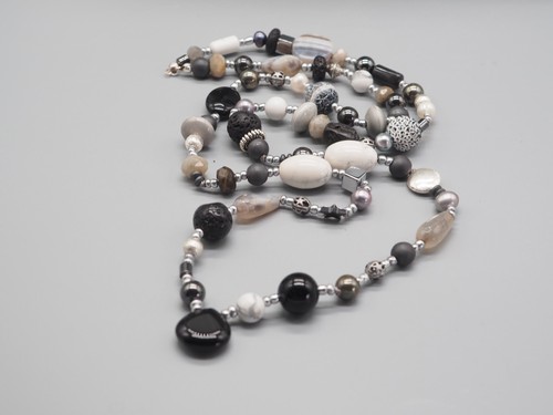Lange graue geknotete boho - lange,