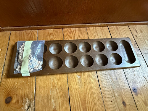 Mancala holz brettspiel - holz,