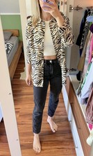 H&M Langarm Bluse 36 S beige