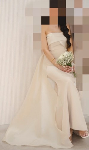 Brautkleid satin schulterfrei - brautkleid,