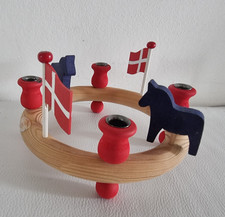Holzkranz Kerzenkranz Dänemark Fahne Sebastian Design d= 17 cm