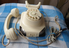 altes TELEFON W49-FÜR TISCH UND WAND-TOP-ZUSTAND-SCHNITTMODEL-FUNKTIONSTÜCHTIG-