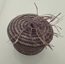 Körbchen mit Deckel Handarbeit Korb Schmuckkörbchen