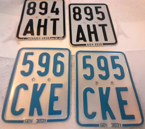 Nummernschild mofa - 4, /