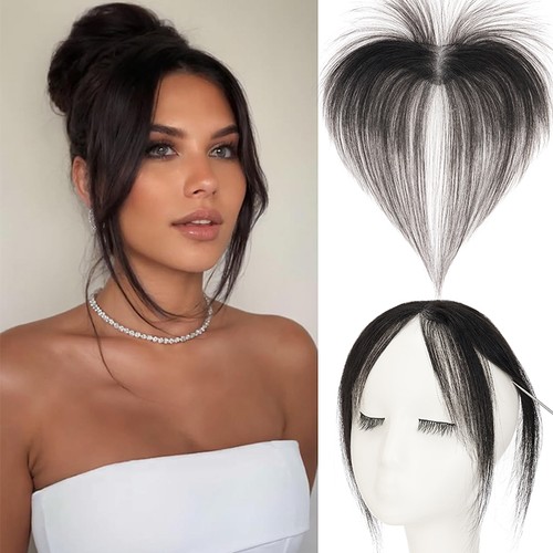 Damen echthaar pony luft bangs - luft,