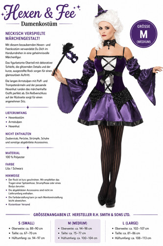 Hexenkostüm damen lila - hexenkostüm,