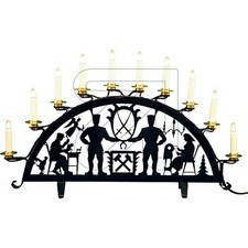 Metall-Schwibbogen Erzgebirge