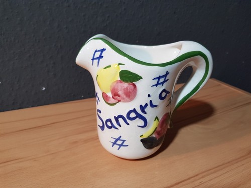 Vintage sangria krug keramik - sangria,