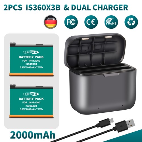 2pcs is360x3b akku 2000mah - akku,