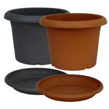 Pflanzkübel / Untersetzer rund Kunststoff verschiedene Größen/Farben