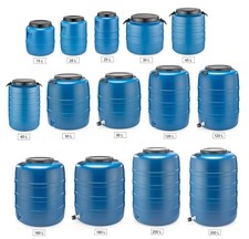 Weithalsfass Fasssilage Gepäcktonne Gärfass Gärbehälter Futtertonne 15-200L blau