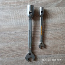 2 Maul/Steckschlüssel Fa.Saltus, 1 x 17, 1 x10, einseitig mit Gelenk