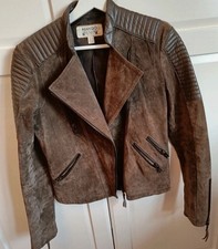 MANGO Biker Lederjacke 34 XS