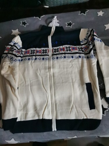 Strickjacke mit teddyfell - strickjacke,