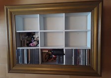 Regal CD Rack Medienregal Holzregal STUCK Gold Top Rahmenoptik v. Impressionen 