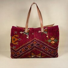 Vintage Teppich Tasche groß