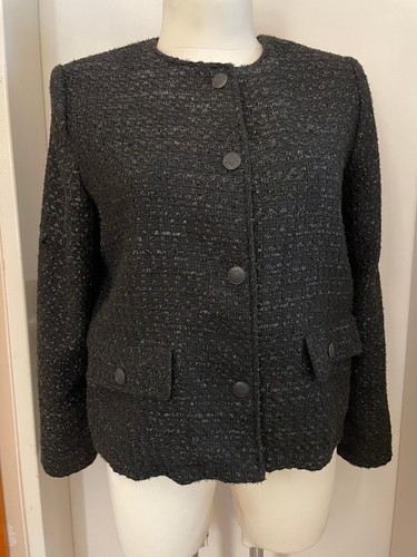 Kastenjacke boucle schwarz - boucle, c&a