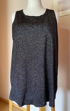 GINA BENOTTI Glitzer-Top, Gr. XL 48/50, Farbe Schwarz mit Glitzer, ungetragen
