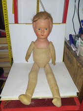 Alte Puppe-Pappmachekopf-