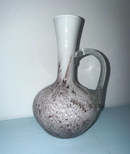 Vintage kunstglas vase - vase, mit