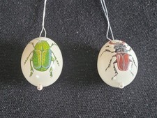 2 Vogeleier handbemalt