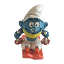 Skifahrer Schlumpf/Smurf - Figur - Peyo (F5)