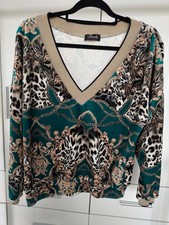 Damen Pullover Leopard-Kette