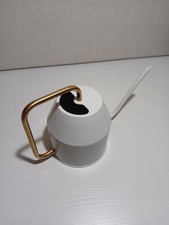 IKEA VATTENKRASSE Gießkanne elfenbeinweiß/goldfarben 0.9 l