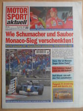 MOTOR SPORT aktuell 22-28.5. 22 - 1996 Schumacher Rolf Biland Formel 1 Peugeot