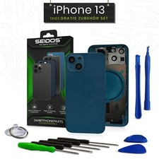 Backcover für iPhone 13 Blau Gehäuse Rahmen Rückseite Frame Housing Blue NEU