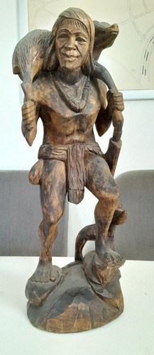 Holzfigur hangeschitzt - cm,