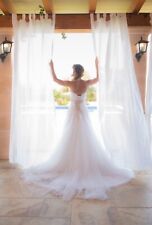 Lilly Brautkleid Hochzeitskleid A-Linie 34 Spitze mit Unterrock Gürtel Schleier