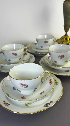 Teiliges kaffeegedeck bunte - 3-teiliges,