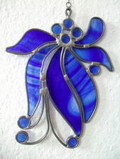 Schmetterling Tiffany Fensterbild Bild Landhaus Kunst Antik Vintage Deko