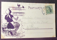 AK    Litho, Nideggen,  Eifel,   RS   Reklame,     RRR